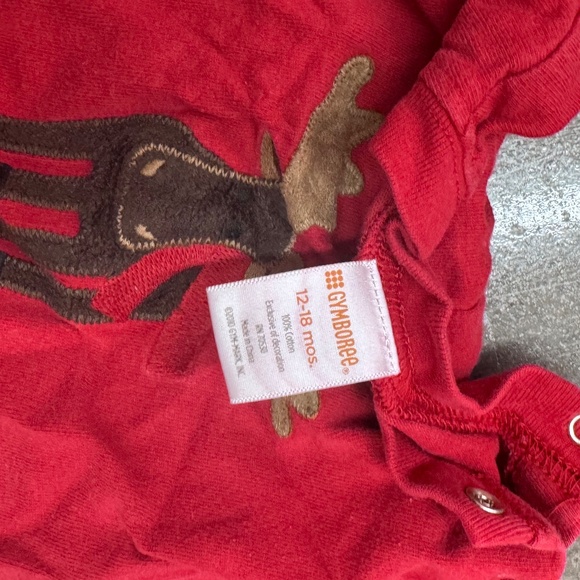 Long sleeve Christmas Reindeer onesie - Picture 2 of 3